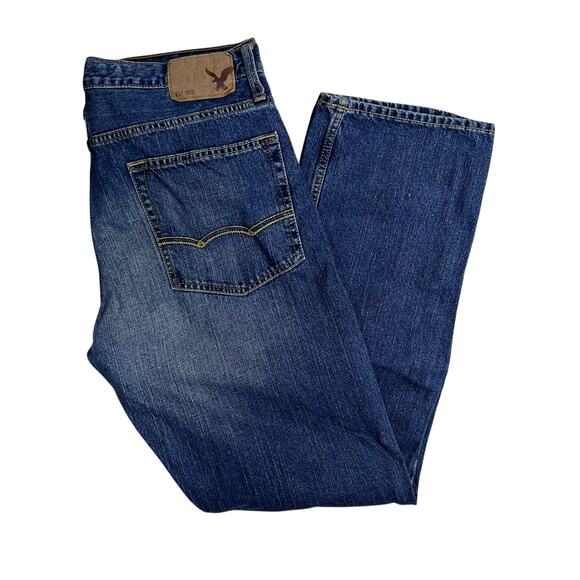 American Eagle Outfitters Men’s Relaxed Jeans 34x34 Medium Wash Classic Fit - Picture 1 of 9